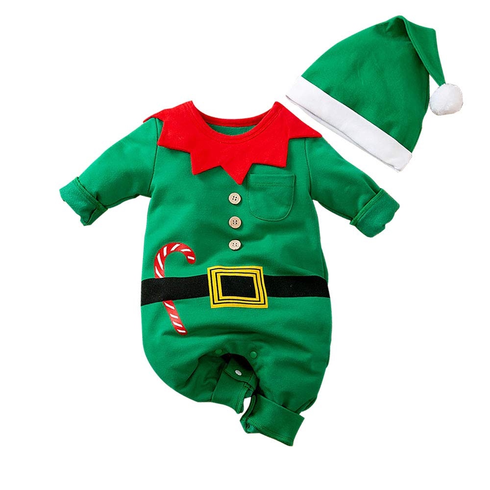 MInuvy Christmas Elf Romper + Hat - Minuvy Shop Baby