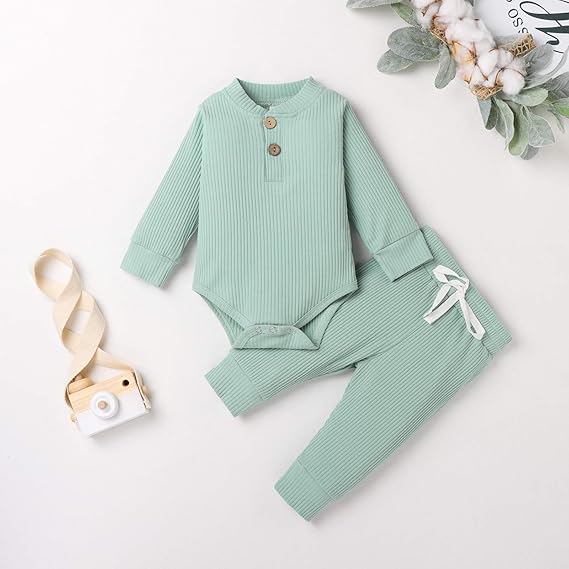 Minuvy Cotton Long Sleeve Romper - Minuvy Shop Baby