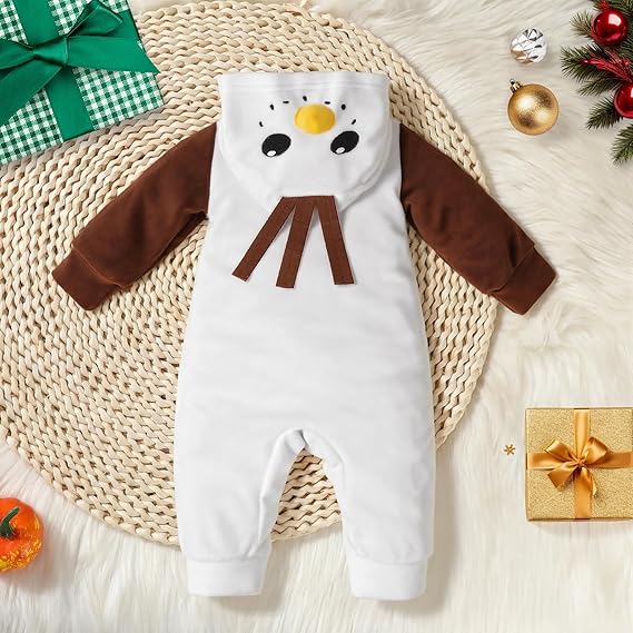 MInuvy Snowman Hooded Romper - Minuvy Shop Baby
