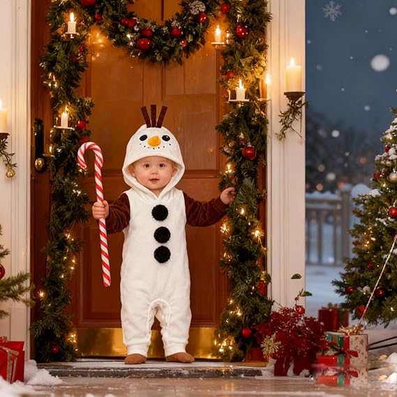 MInuvy Snowman Hooded Romper - Minuvy Shop Baby