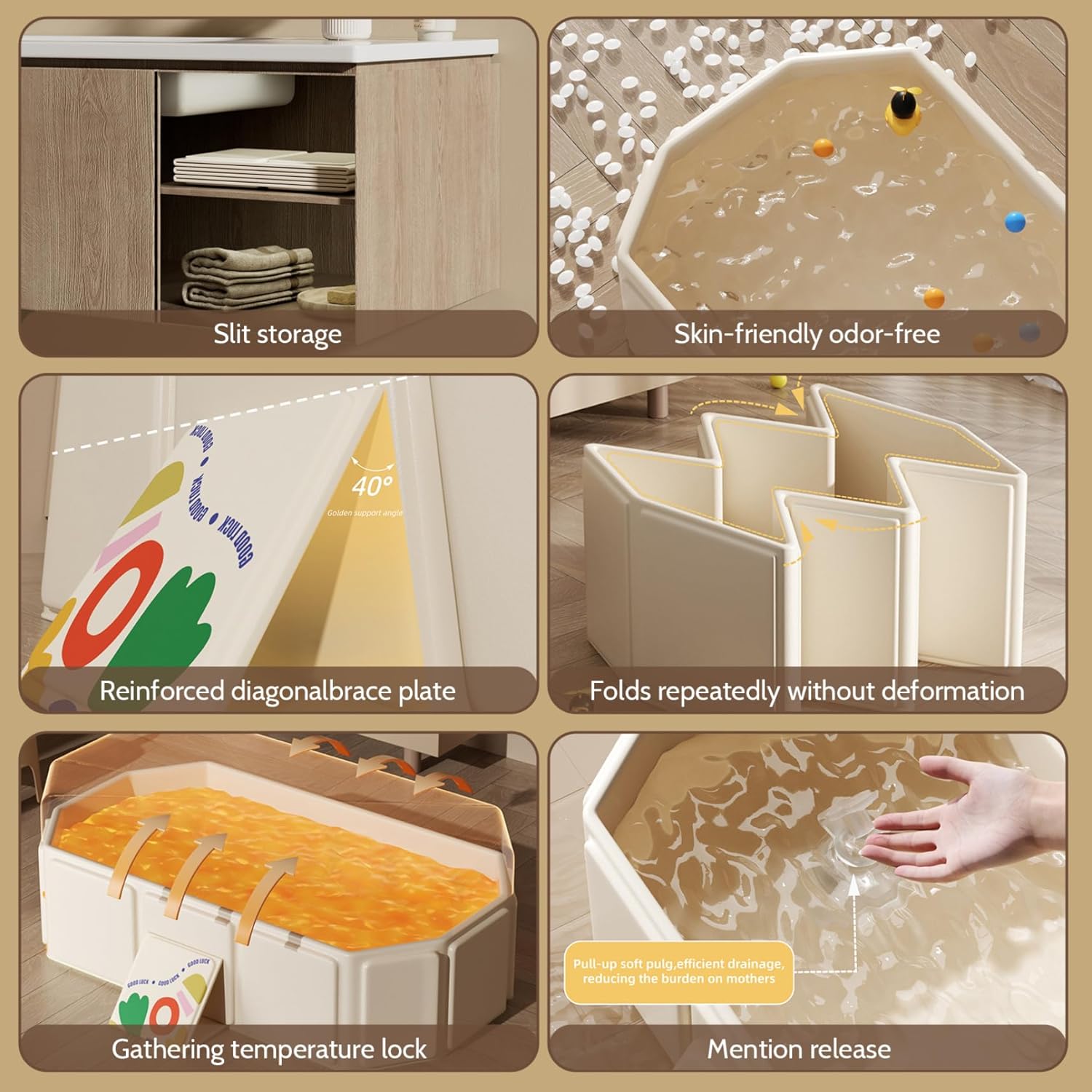 Minuvy Foldable Kids Bathtub - Minuvy Shop Baby