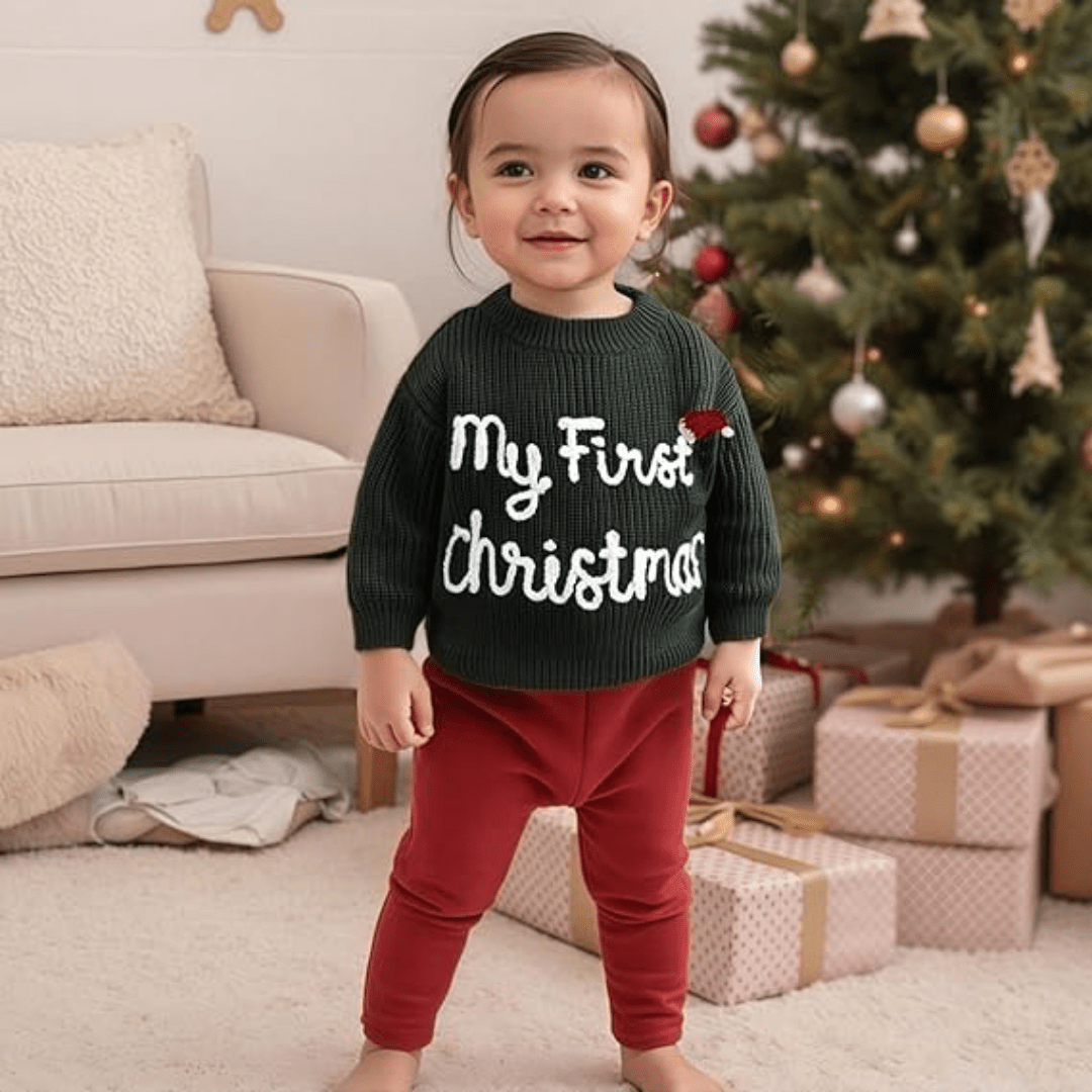 MInuvy My First Christmas Knit Sweater - Minuvy Shop Baby