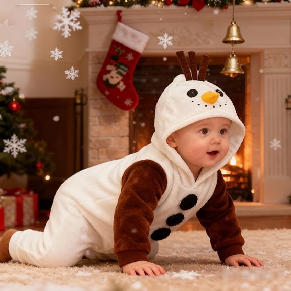 MInuvy Snowman Hooded Romper - Minuvy Shop Baby