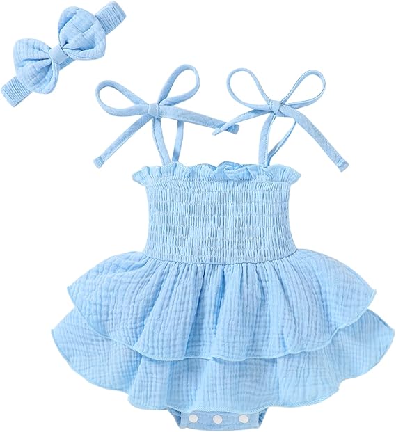 Minuvy Summer Romper Dress Sleeveless - Minuvy Shop Baby
