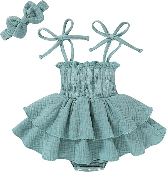 Minuvy Summer Romper Dress Sleeveless - Minuvy Shop Baby