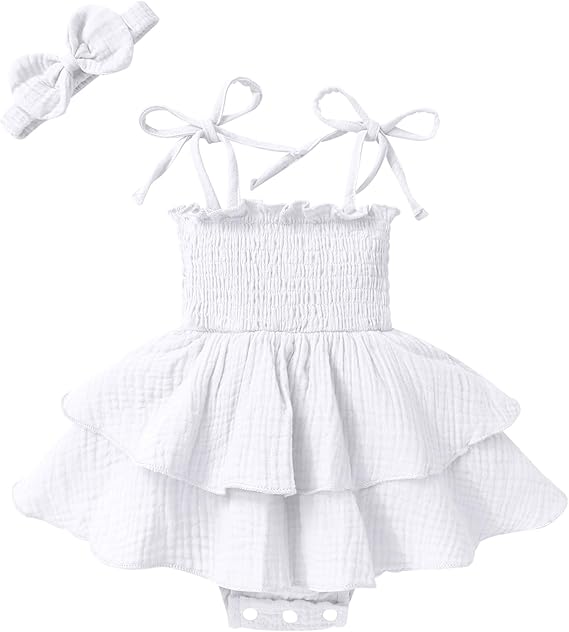 Minuvy Summer Romper Dress Sleeveless - Minuvy Shop Baby