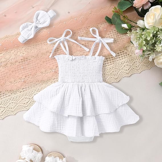 Minuvy Summer Romper Dress Sleeveless - Minuvy Shop Baby