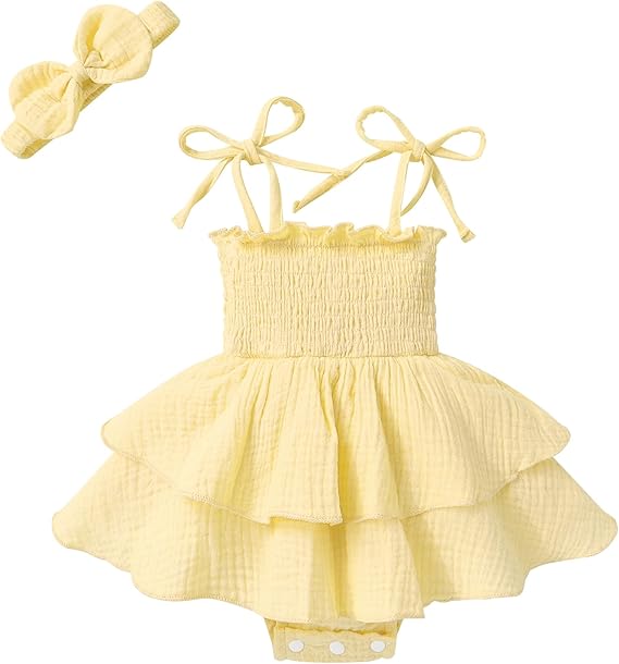Minuvy Summer Romper Dress Sleeveless - Minuvy Shop Baby