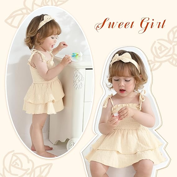 Minuvy Summer Romper Dress Sleeveless - Minuvy Shop Baby